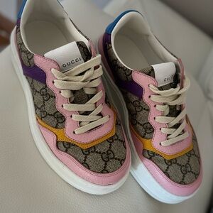 Gucci Pink and Purple Sneakers USED